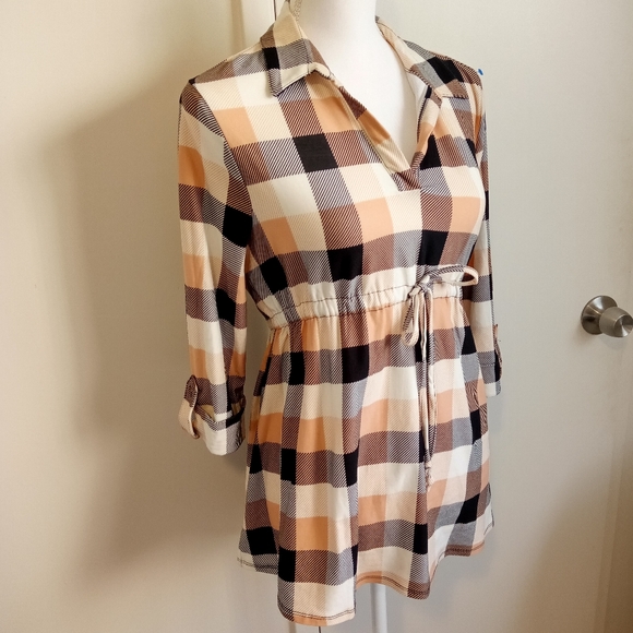 Derek Heart Maternity Blouse Medium - Picture 5 of 10